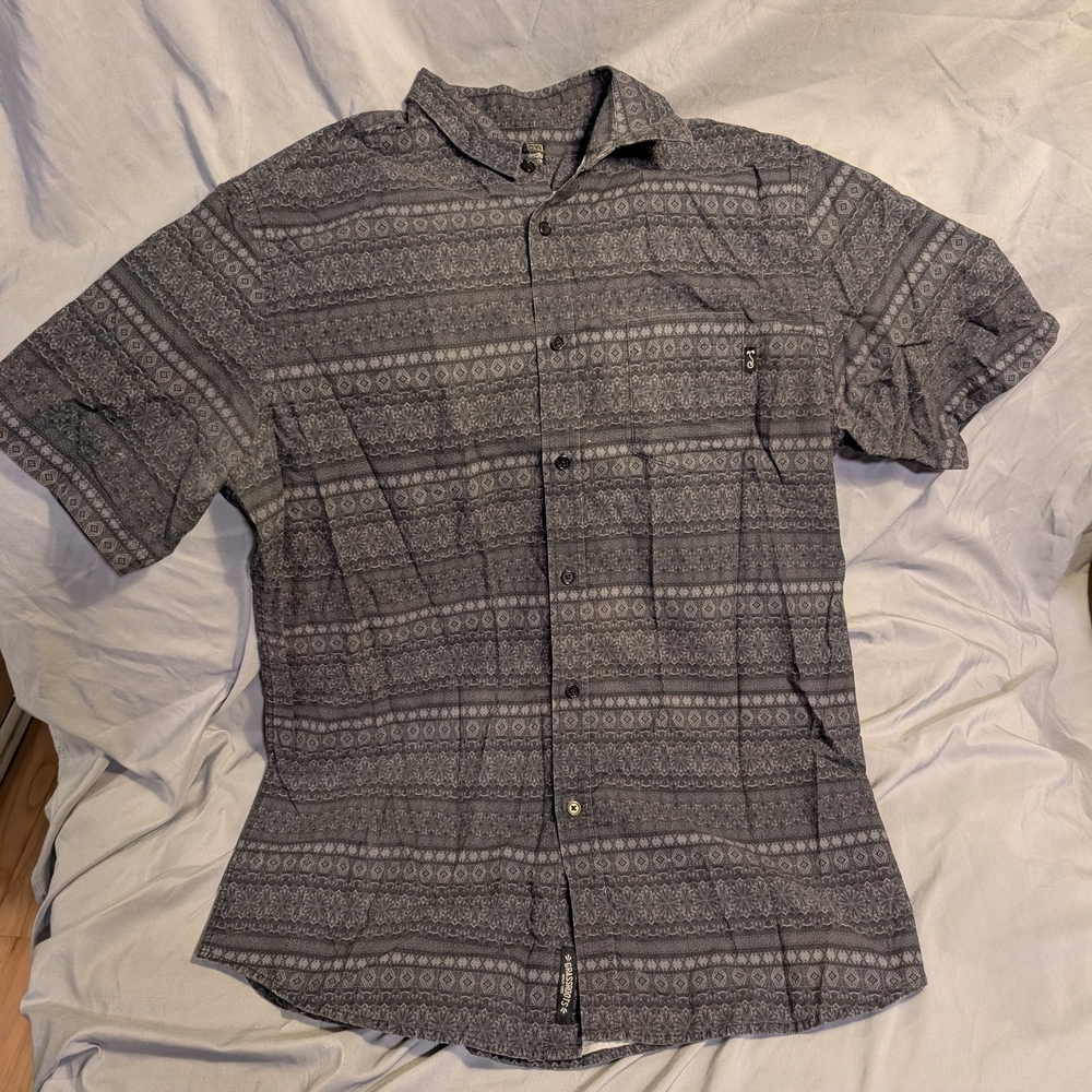 Men's Gray Patterned Shirt